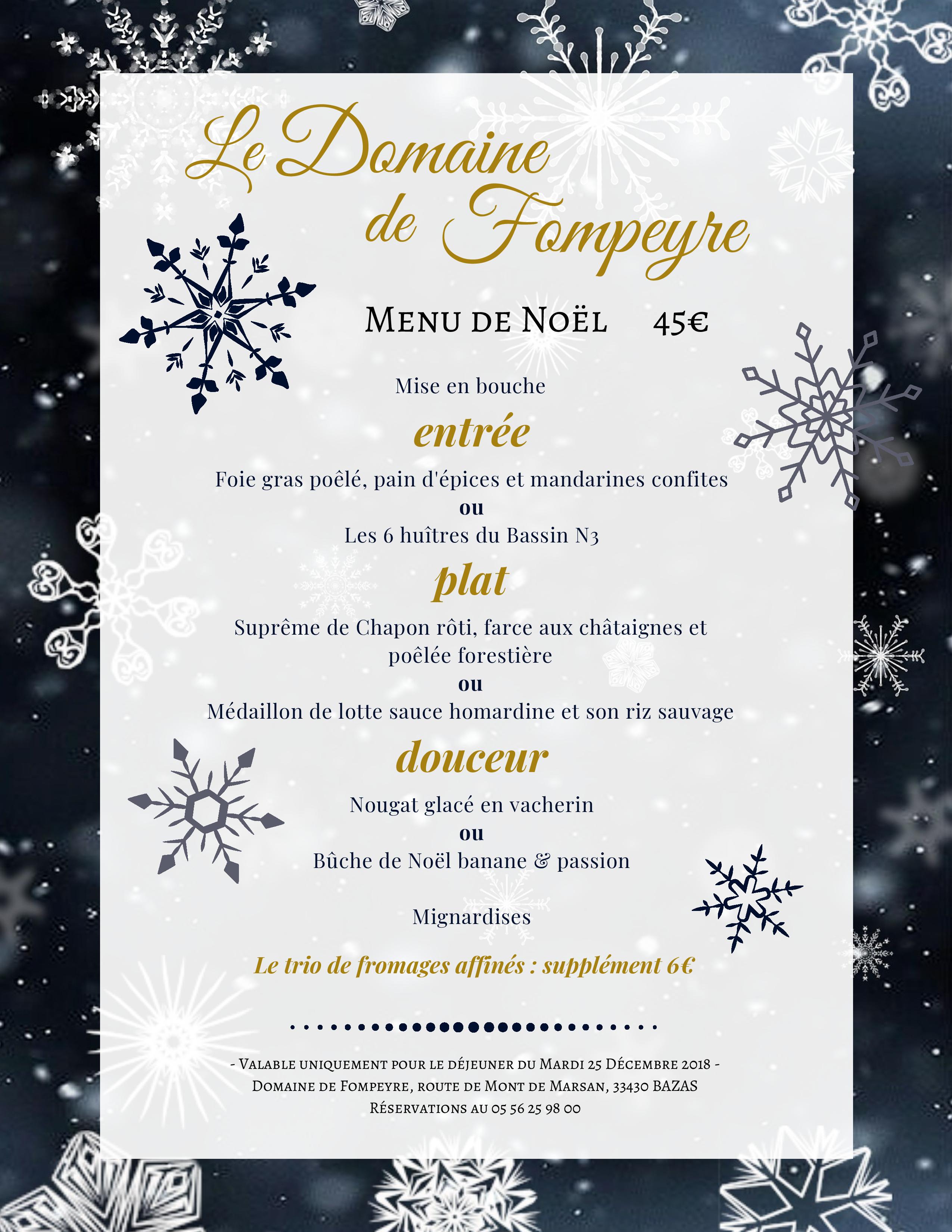 Recette De Menu Noel 2025 - Rey Alfreda