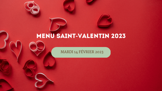 Menu Saint Valentin 2023