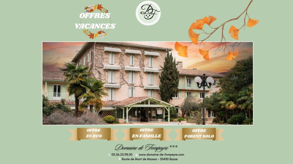 Offres vacances d’Automne !
