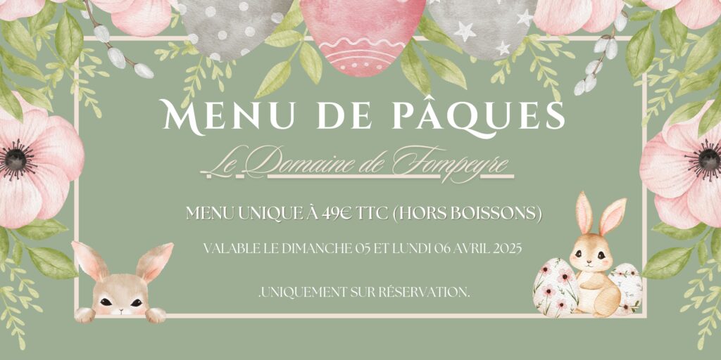 Menu de Pâques !